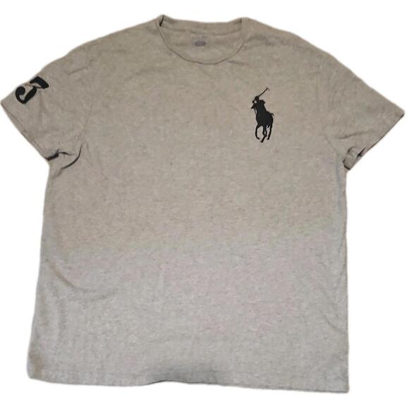 Polo Ralph Lauren  Men's XL Thick Comfy Gray Shirt embroideredLogo- pony +no 3 - Picture 1 of 4